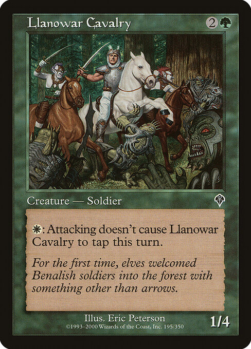 Llanowar Cavalry — art by Eric Peterson