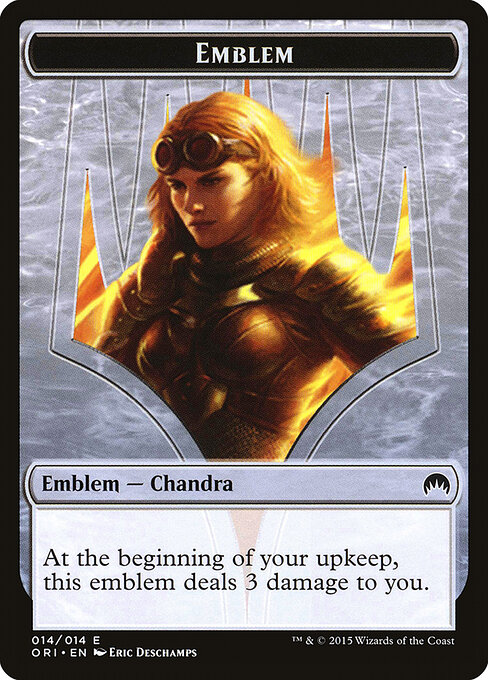Chandra, Roaring Flame Emblem — art by Eric Deschamps