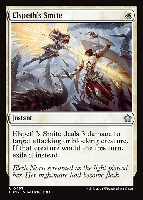 Elspeth's Smite — art by Livia Prima