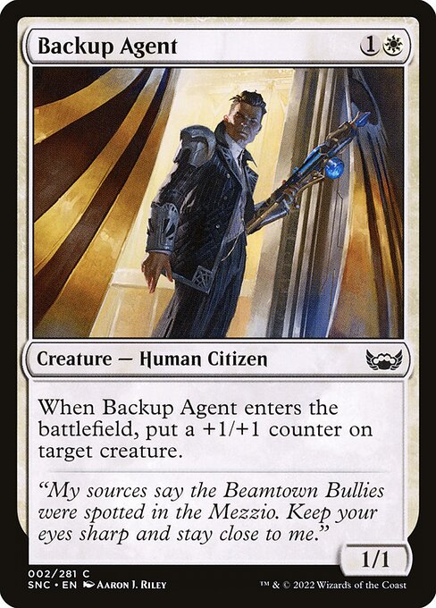 Backup Agent — art by Aaron J. Riley