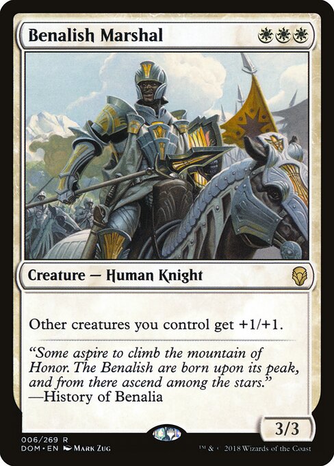 Benalish Marshal — art by Mark Zug