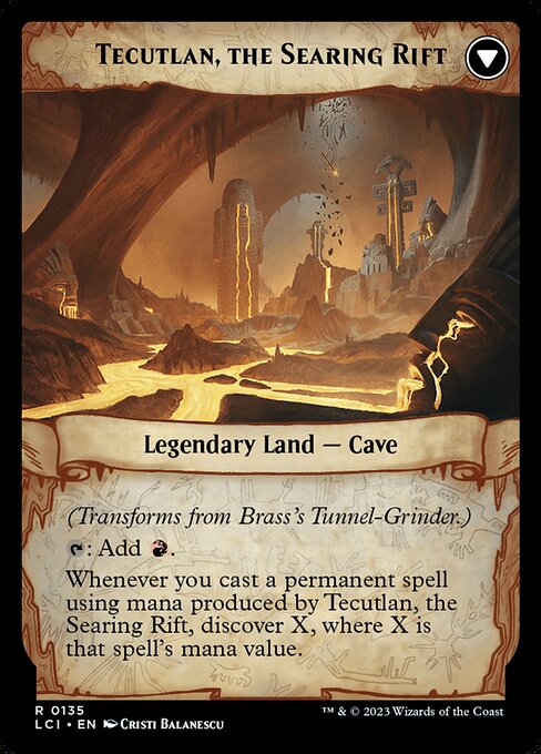 Brass's Tunnel-Grinder // Tecutlan, the Searing Rift — art by Cristi Balanescu