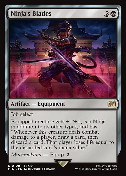 Ninja's Blades — art by Immanuela Crovius