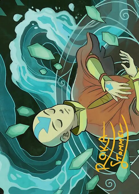 Aang, at the Crossroads // Aang, at the Crossroads — art by Brigitte Roka