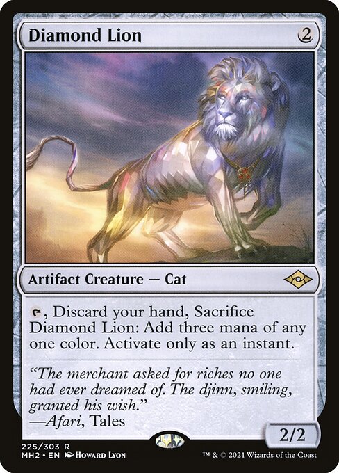 Diamond Lion — art by Howard Lyon