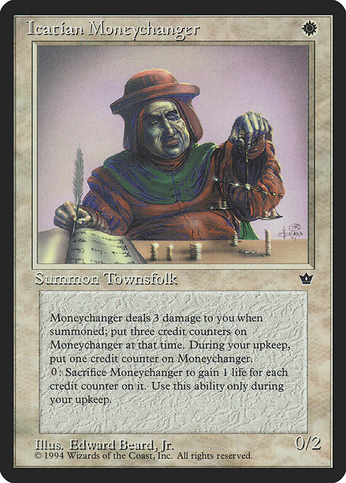 Icatian Moneychanger — art by Edward P. Beard, Jr.
