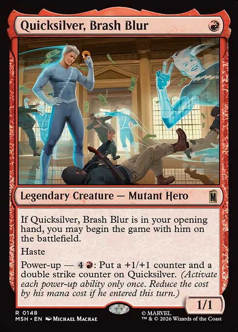Quicksilver, Brash Blur — art by Michael MacRae