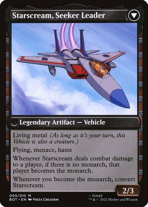Starscream, Power Hungry // Starscream, Seeker Leader — art by Volta Creation