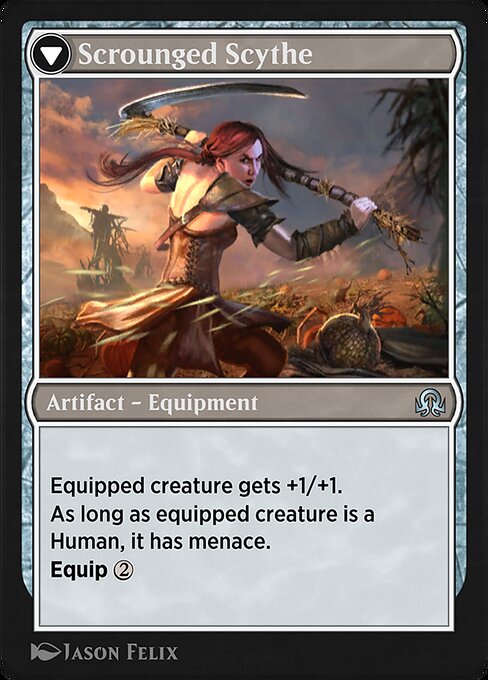 Harvest Hand // Scrounged Scythe — art by Jason Felix