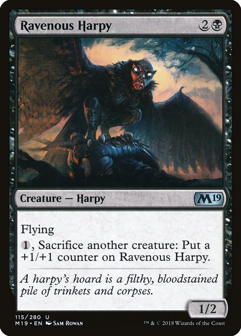 Ravenous Harpy — art by Sam Rowan