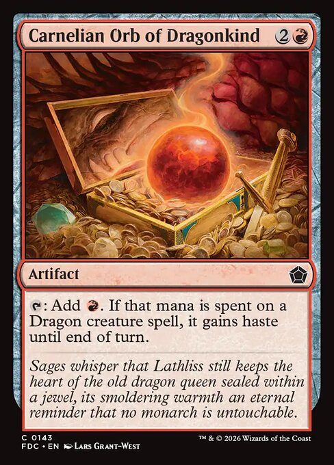 Carnelian Orb of Dragonkind — art by Lars Grant-West