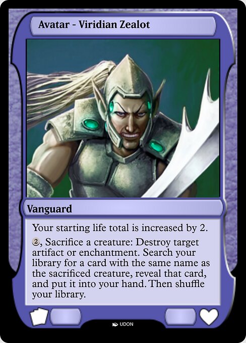 Viridian Zealot Avatar — art by UDON