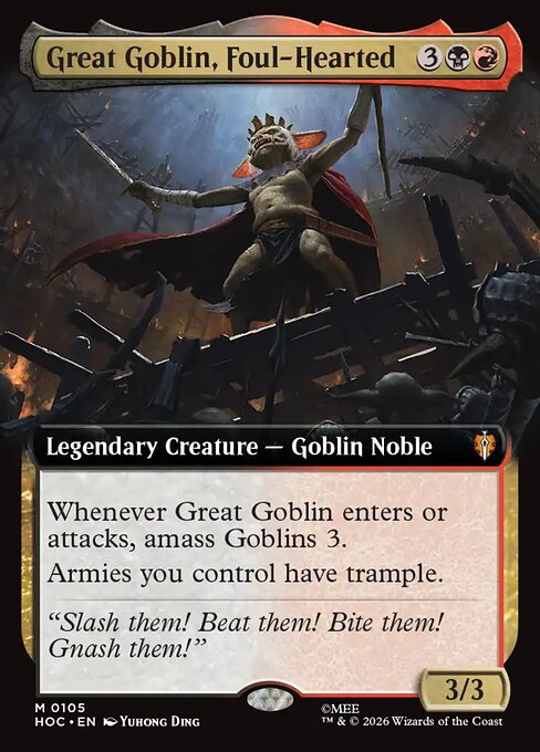 Great Goblin, Foul-Hearted — art by Yuhong Ding