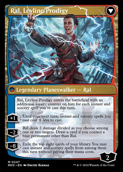 Ral, Monsoon Mage // Ral, Leyline Prodigy — art by Dmitry Burmak