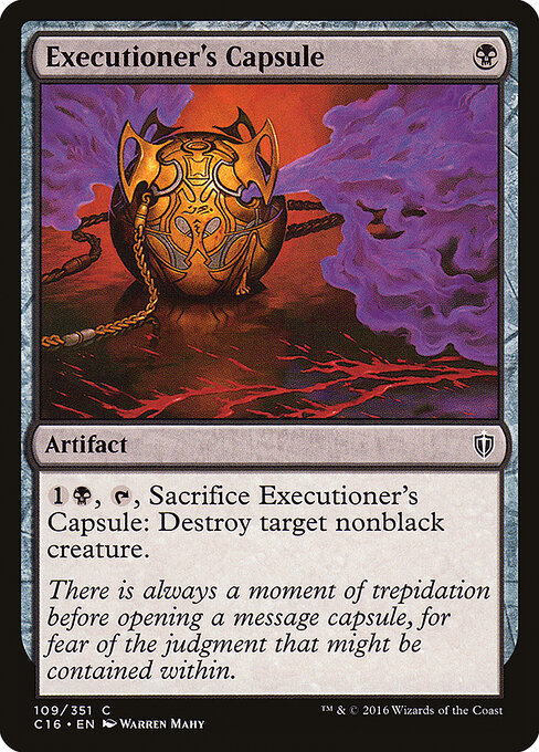 Executioner's Capsule — art by Warren Mahy