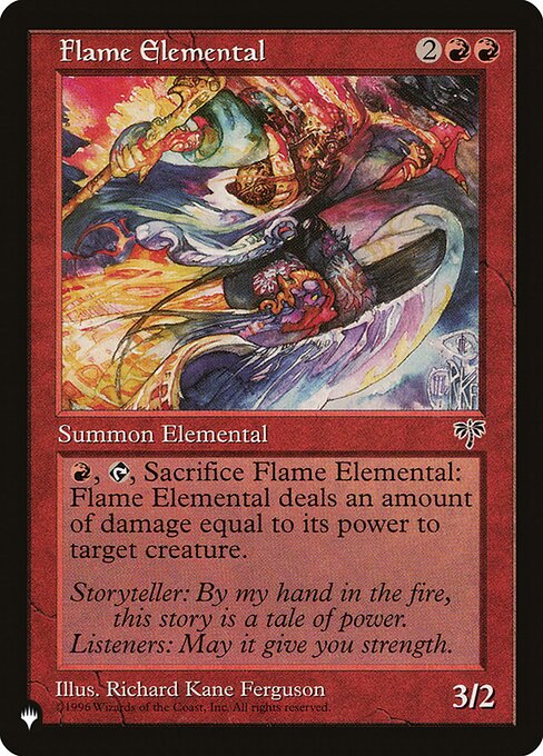 Flame Elemental — art by Richard Kane Ferguson