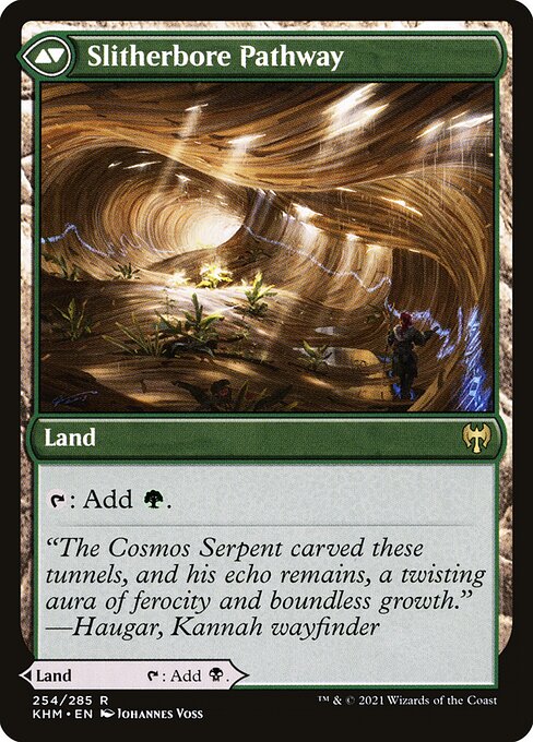 Darkbore Pathway // Slitherbore Pathway — art by Johannes Voss