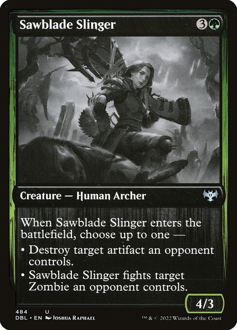 Sawblade Slinger — art by Joshua Raphael