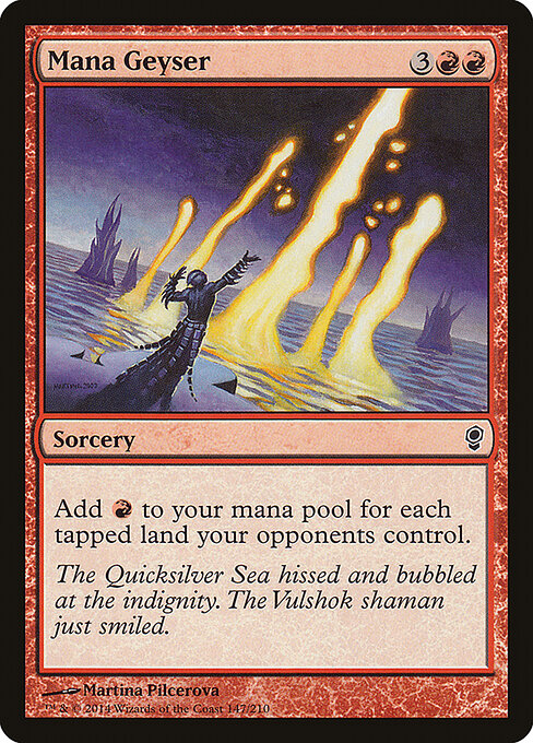 Mana Geyser — art by Martina Pilcerova
