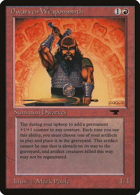 Dwarven Weaponsmith — art by Mark Poole
