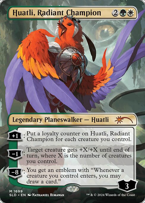 Huatli, Radiant Champion — art by Nathaniel Himawan