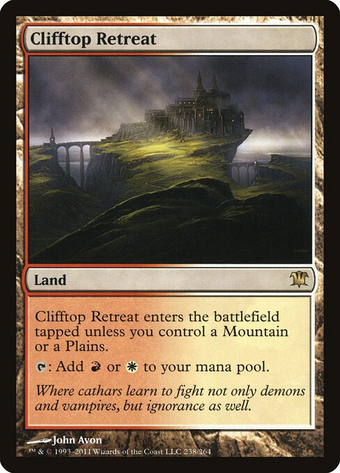 Clifftop Retreat — art by John Avon