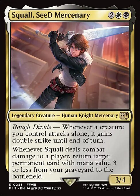 Squall, SeeD Mercenary — art by Yuu Fujiki
