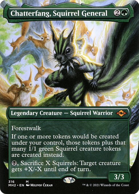 Chatterfang, Squirrel General — art by Milivoj Ćeran