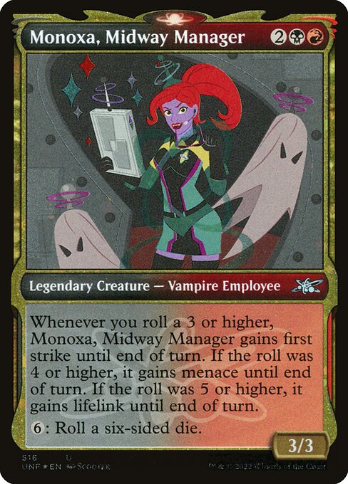 Monoxa, Midway Manager — art by Scooter