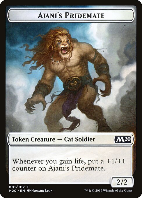 Ajani's Pridemate — art by Howard Lyon