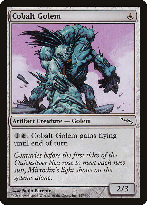 Cobalt Golem — art by Paolo Parente