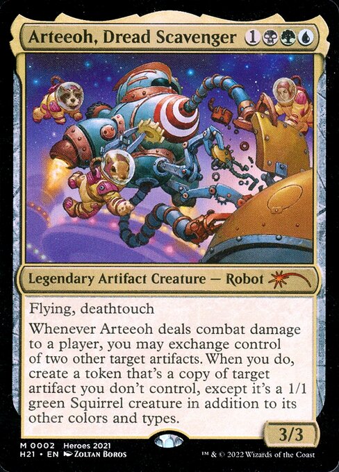 Arteeoh, Dread Scavenger — art by Zoltan Boros