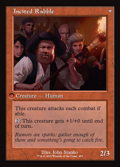 Town Gossipmonger // Incited Rabble — art by John Stanko