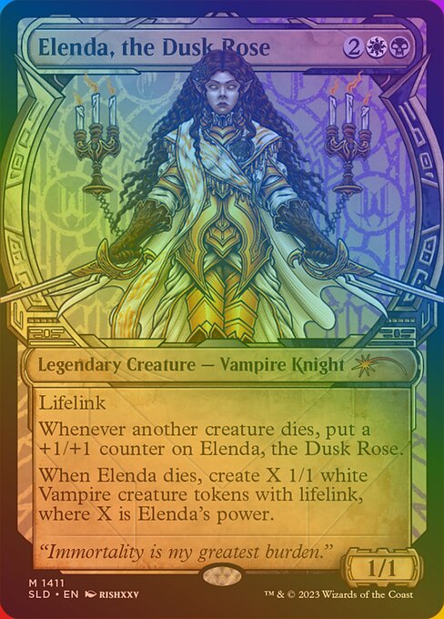 Elenda, the Dusk Rose — art by rishxxv