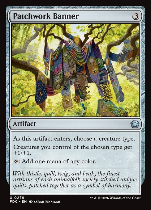 Patchwork Banner — art by Sarah Finnigan