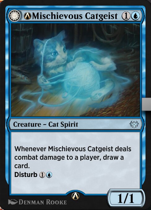 A-Mischievous Catgeist // A-Catlike Curiosity — art by Denman Rooke