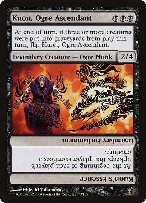 Kuon, Ogre Ascendant // Kuon's Essence — art by Hideaki Takamura