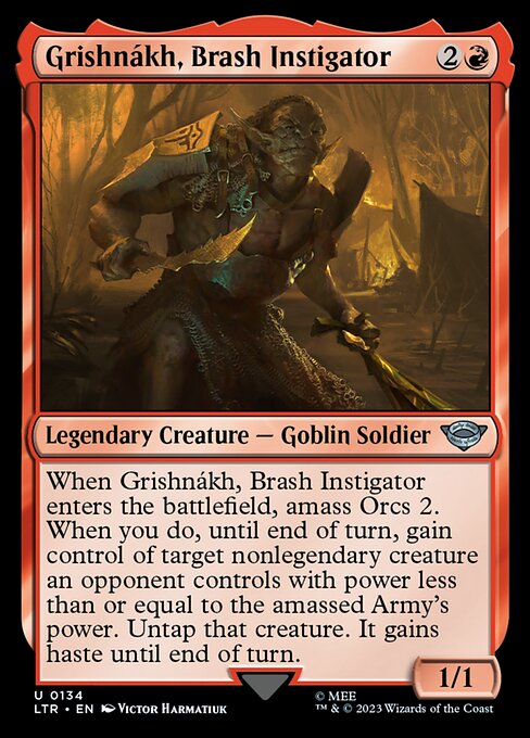 Grishnákh, Brash Instigator — art by Victor Harmatiuk