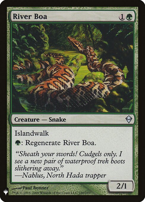 River Boa — art by Paul Bonner
