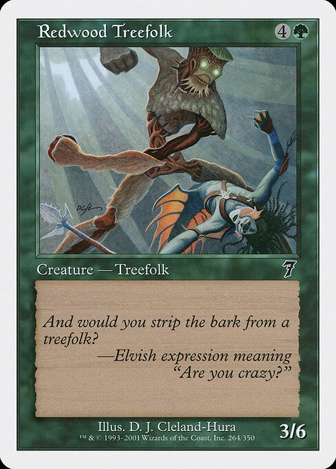 Redwood Treefolk — art by D. J. Cleland-Hura