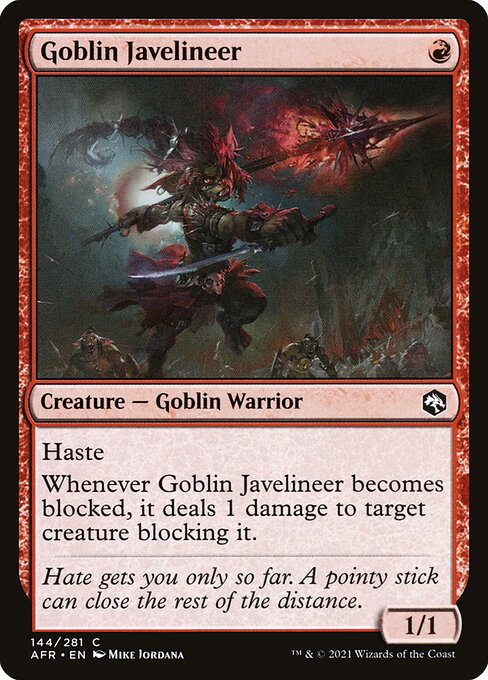 Goblin Javelineer — art by Mike Jordana