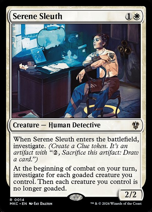 Serene Sleuth — art by Fay Dalton
