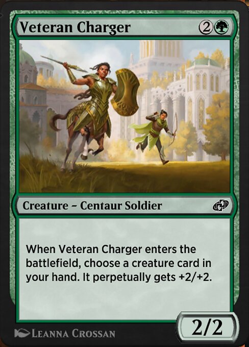 Veteran Charger — art by Leanna Crossan