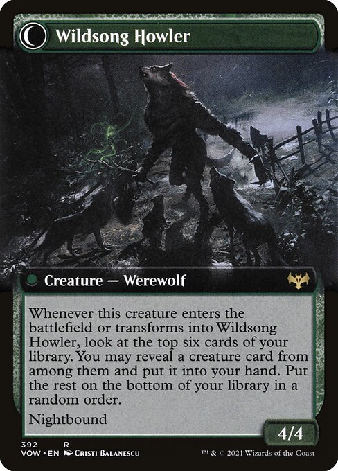 Howlpack Piper // Wildsong Howler — art by Cristi Balanescu