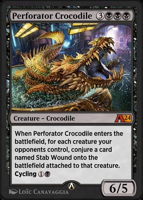 Perforator Crocodile — art by Loïc Canavaggia