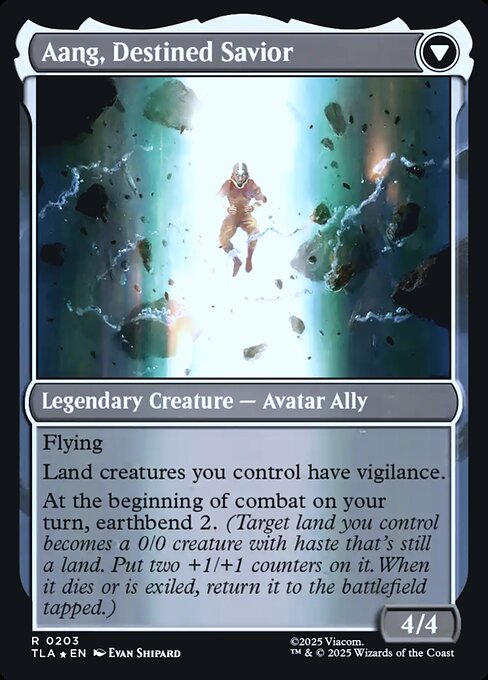 Aang, at the Crossroads // Aang, Destined Savior — art by Evan Shipard