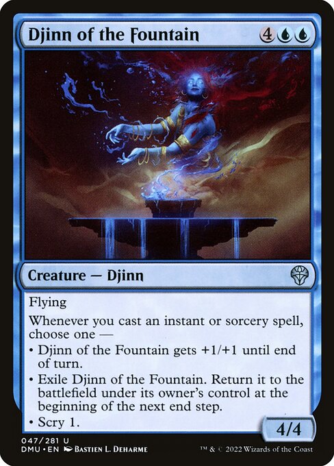 Djinn of the Fountain — art by Bastien L. Deharme