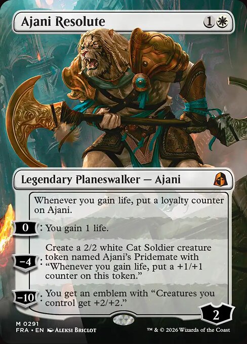 Ajani Resolute — art by Aleksi Briclot