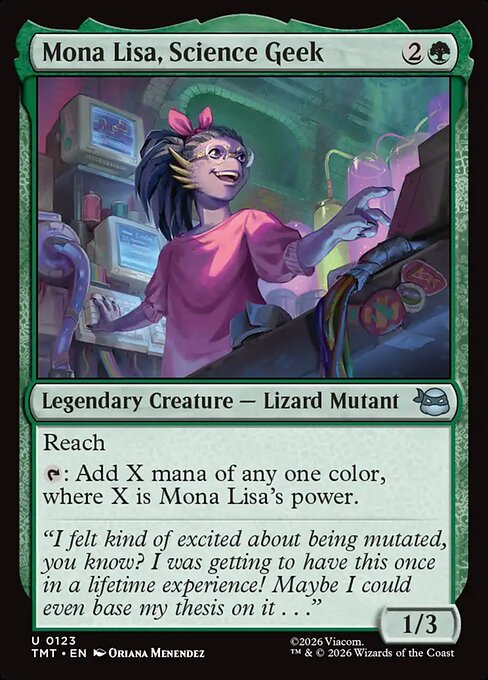 Mona Lisa, Science Geek — art by Oriana Menendez