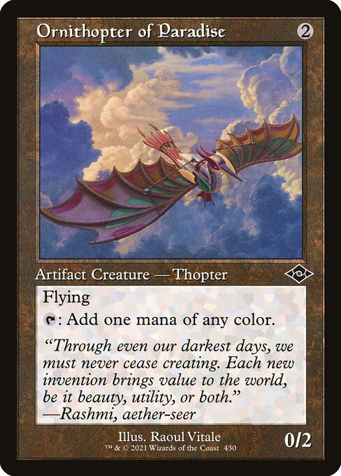 Ornithopter of Paradise — art by Raoul Vitale